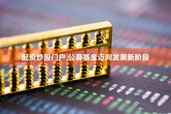 配资炒股门户 公募基金迈向发展新阶段